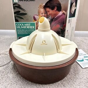 Hankscraft Cool Mist Humidifier 1.5 Gallon Brown Cream Vintage Model 240